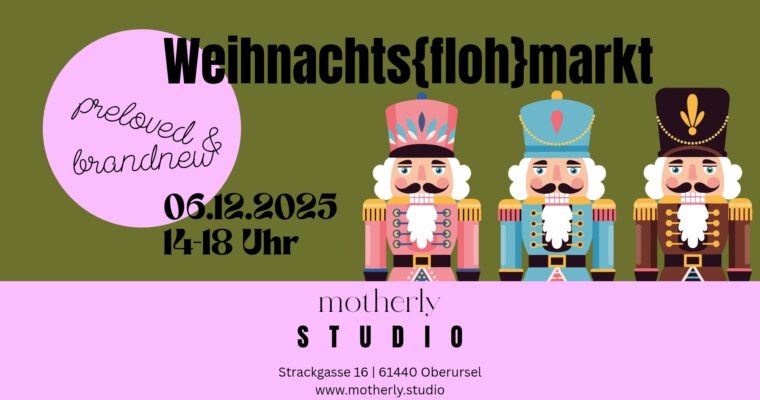 Weihnachts{floh}markt im motherly STUDIO am 06.12.2025 von 14 bis 18 Uhr
